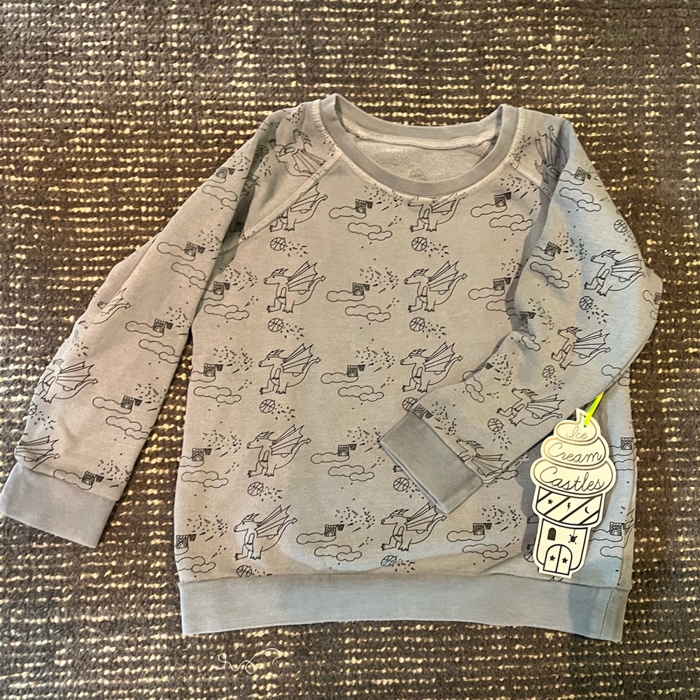 Boys ice cream castles sweatshirt size 6Y